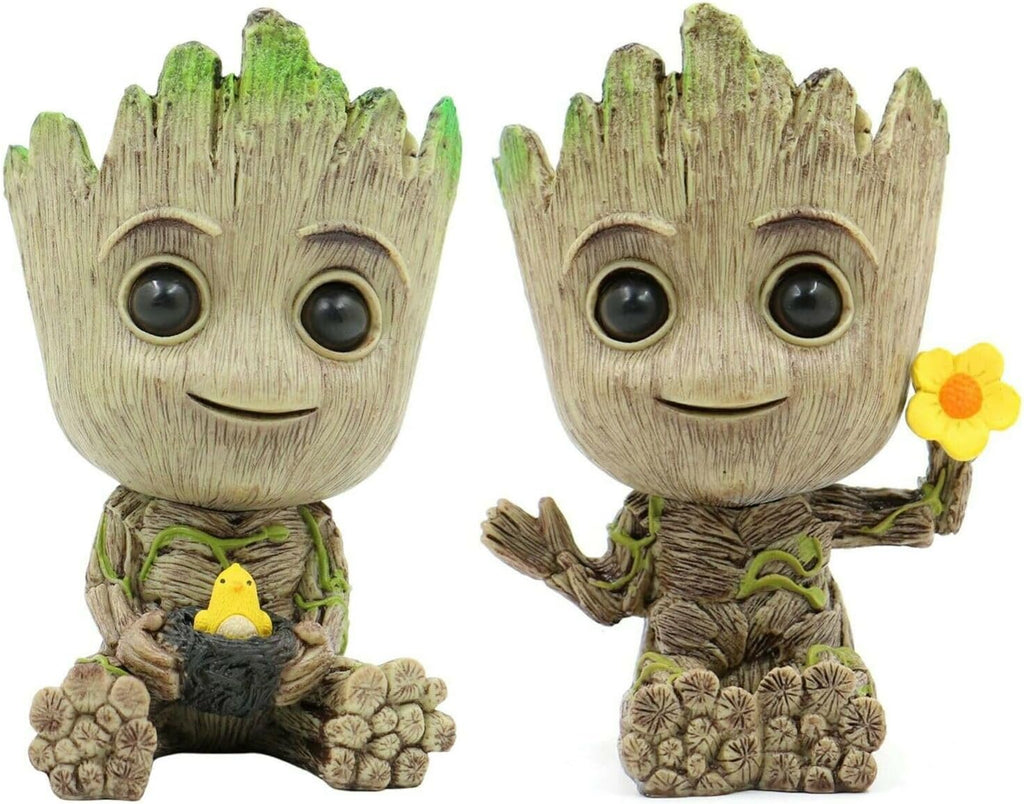 Artesanías de decoración del hogar, modelo en miniatura, exhibición de escritorio de oficina, figuritas de dibujos animados Groot