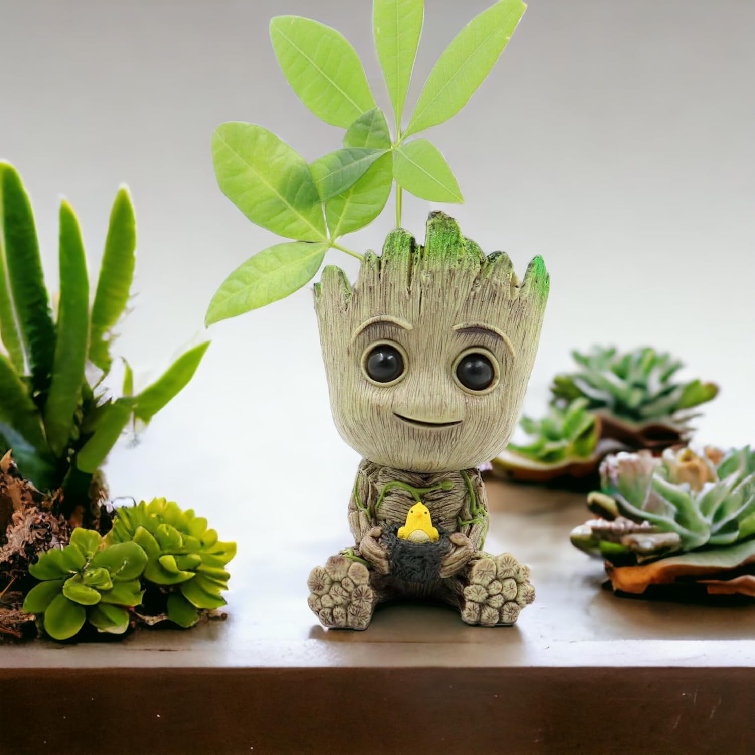 Artesanías de decoración del hogar, modelo en miniatura, exhibición de escritorio de oficina, figuritas de dibujos animados Groot